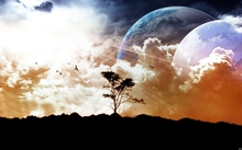 outer space planets surreal 1920x1080 wallpaper 